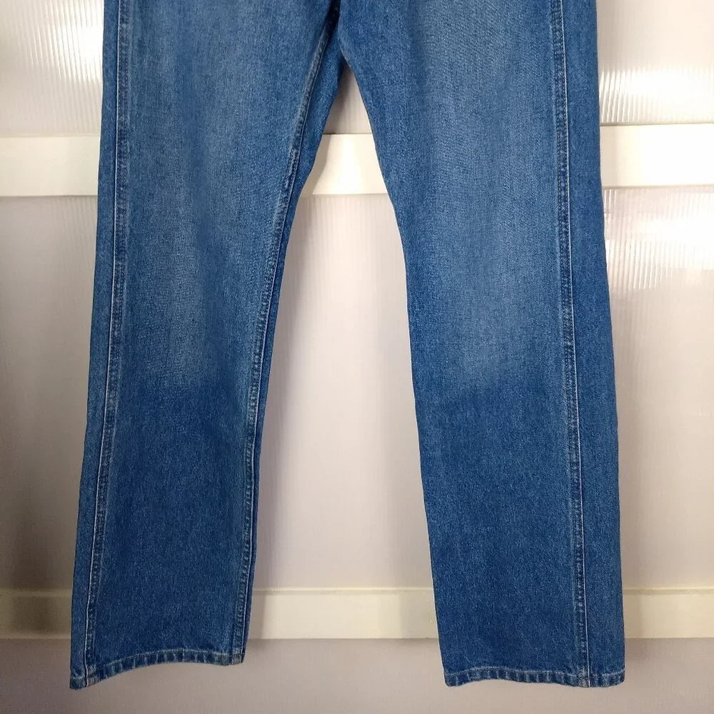 Blue Ranchwear Straight Jeans 32 L x 30 W 100% Cotton Mens Medium Wash 32x30